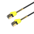 Spring-Protect Strain Relief Slim 32AWG Cat6a Network Cable Cat6 Patch Cord Dual Color Molded Boot